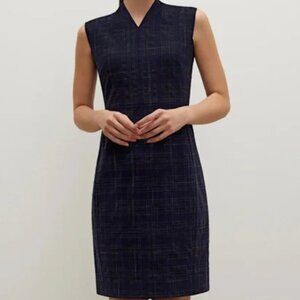 MM LaFleur Aditi Wool blend plaid Dress - size 14